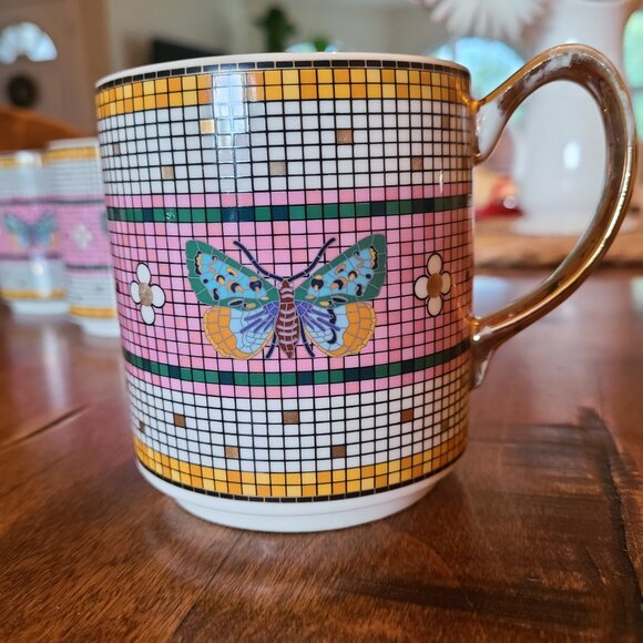 Anthropologie butterfly mugs x 6 - Picture 4 of 14